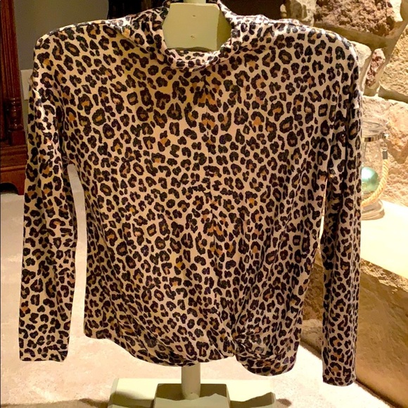 Jennifer Lopez leopard print knotted top - Picture 1 of 4